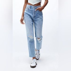 PacSun Light Blue Ultra High Waisted Slim Fit Jean